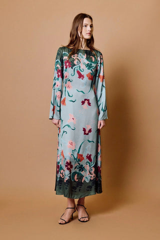 Isobel Ankle Dress in Lys Print