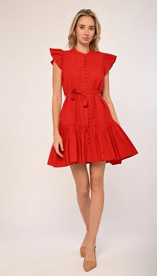 Leilani Dress in Tango Red