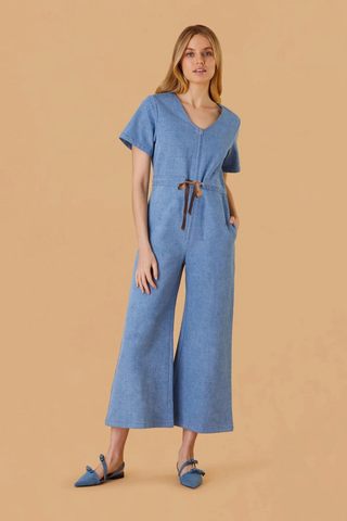 Farrah Jumpsuit in Denim