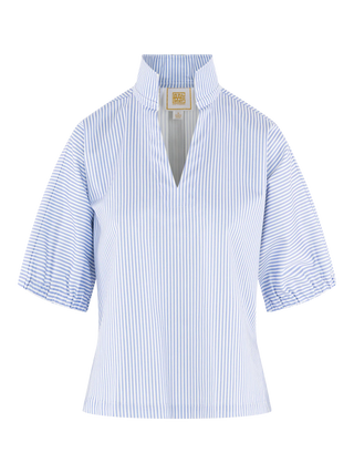 Poppy Top in Grapemist Stripe