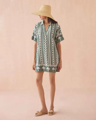 Rumi Dress in Kiera Palm