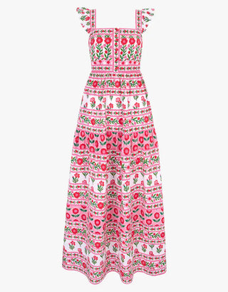 Lucia Dress in Rose Folk