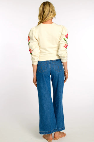 Jasmine Top in Indian Flower Ivory