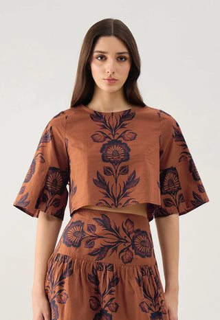 London Top in Elizabeth Cocoa