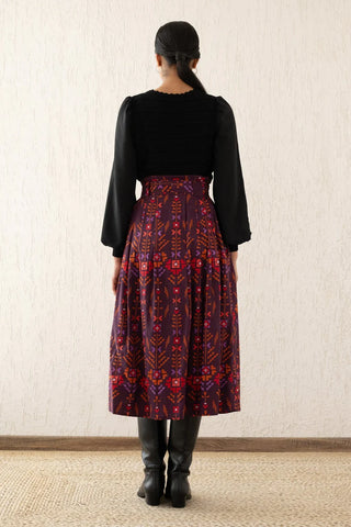 Tobias Skirt in Emilie Deco Cinnamon