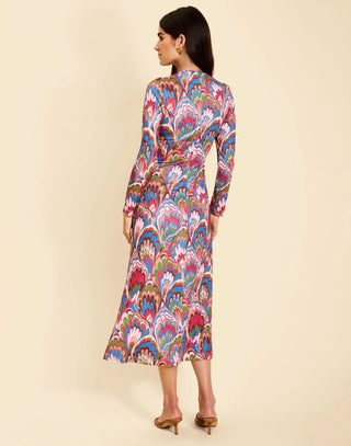 Gabriella Midi Dress in Twilight Marble
