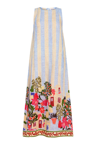 Dani Dress in Village Stripes
