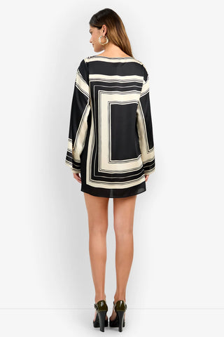 Yuliah Dress in Almond/Black