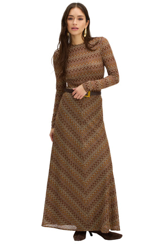 Olive Skirt in Chestnut Multi