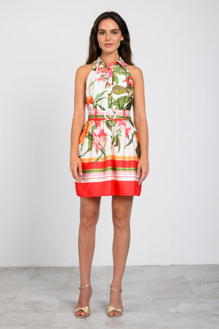 Rayna Dress in Red/Coral