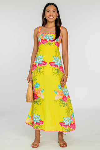 Annalisa Dress in Tropical Bamboo