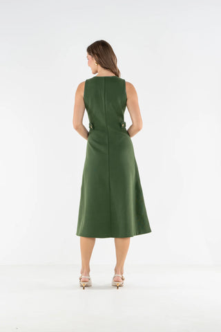 Cleo Dress in Black Forest