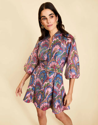 Valencia Mini Dress in Twilight Marble