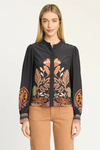 Riley Top in Crouching Cheetah Black