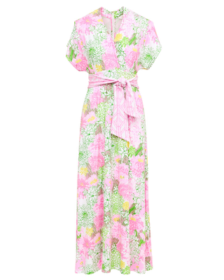 Keenan Maxi Dress in Resort White Mum Patch