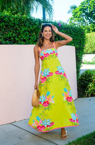 Annalisa Dress in Tropical Bamboo