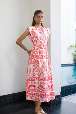 Perry Dress in Fontana Blush