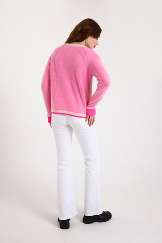 Irene Sweater in Quartz Pink/Diva Pink