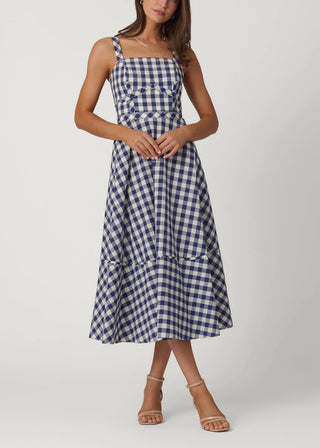 Kaydence Dress in Navy/Optic