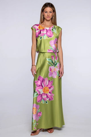 Jackie Top in Bias Bouquet