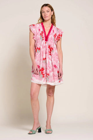 Sasha Dress in Pink Padang