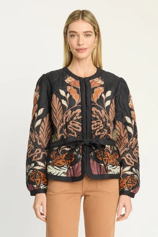 Ember Reversible Jacket in Crouching Cheetah Black