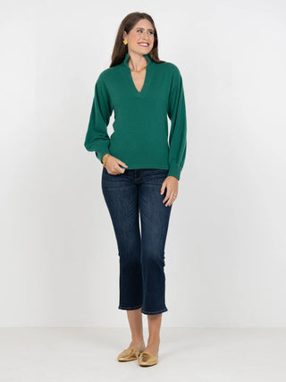 Lolli Cashmere Sweater in Eden Green