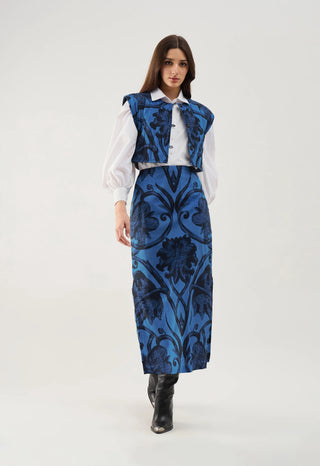 Aspen Skirt in Rosemore Nightblue