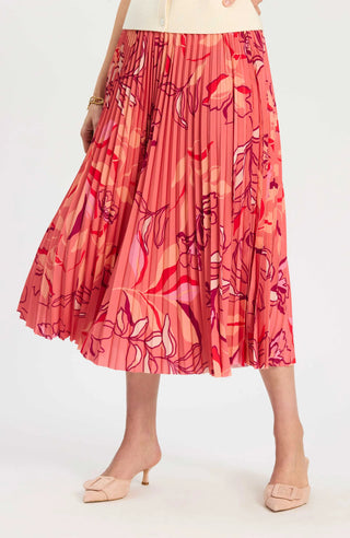 Clara Pleat Peachy Skirt in MLT