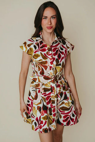 Collette Dress in Fall Pallet