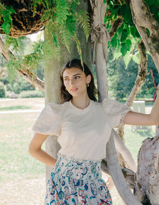 Dylan Tee in White Swan