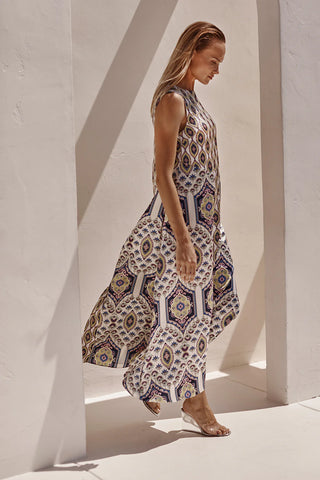 Talitha Dress in Mosaic Eye