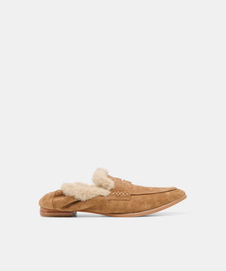 Cloey Plush LT Brown Suede