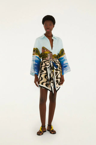 Copacabana Beach LS Kimono in Multicolor