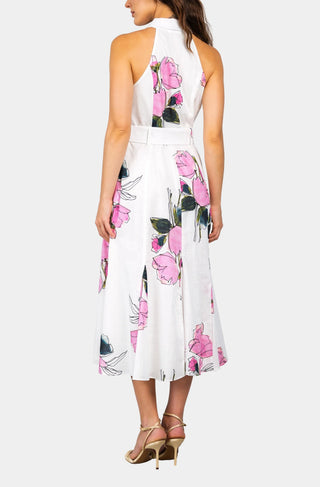 jolene midi dress Jolene Midi Dress in White/Pink Monkee's of Lexington