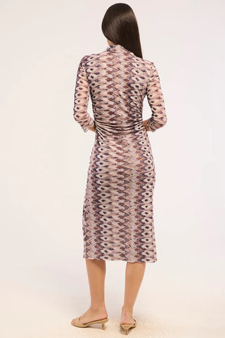 Renee Dress in Serpentine Geo