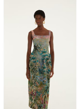 Sleeveless Maxi Dress in Petricor Multicolor