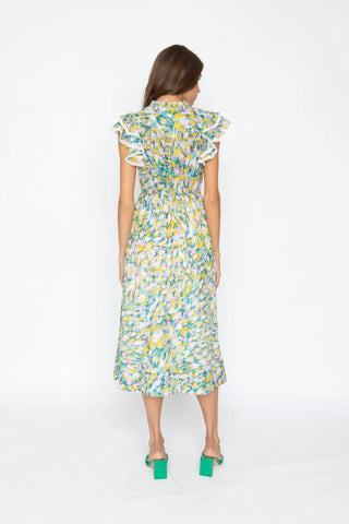 Aleece Dress in Feather Strokes