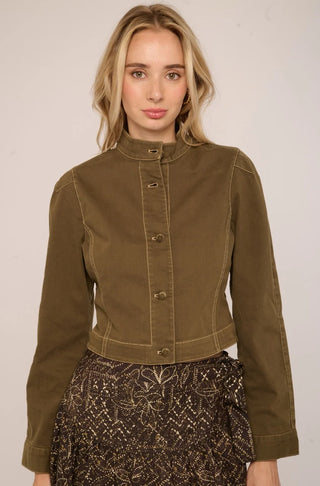 Bonnie Jacket in Ivy Green Denim