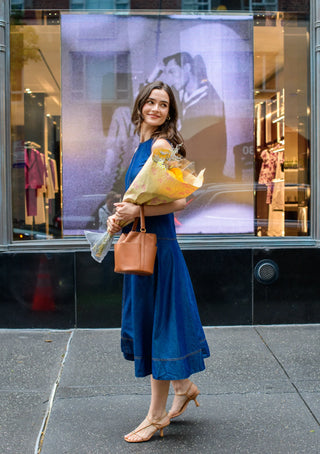 Claire Dress in Denim