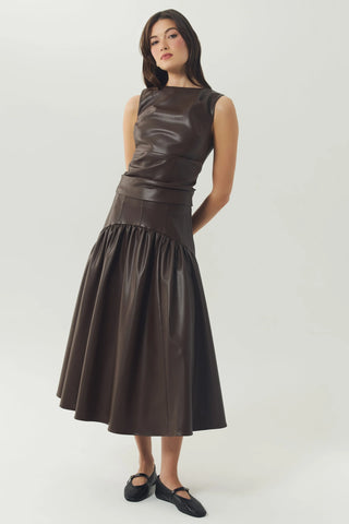 Amber Top in Brown