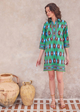 Camden Shirtdress in Green