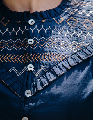 Sophie Top in Pagent Blue