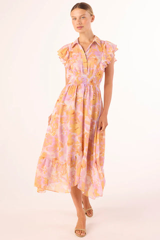Florencia Dress in Watercolor Flora