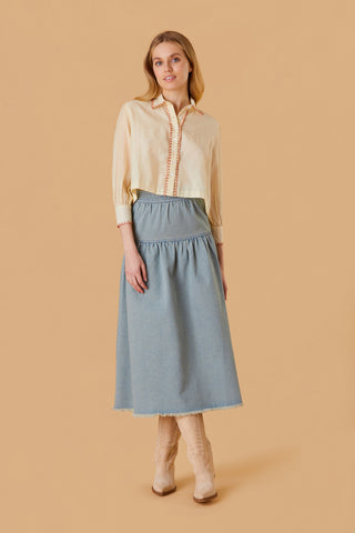 Quinn Skirt in Denim