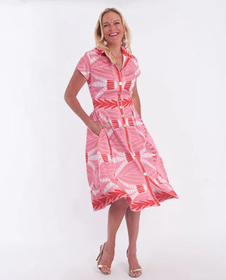 Milan Dress in Papyrus Geranium