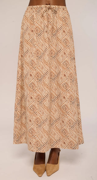 Madden Midi Skirt in Wuthering Winds Print