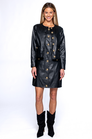 Remy Jacket in Black Metallic