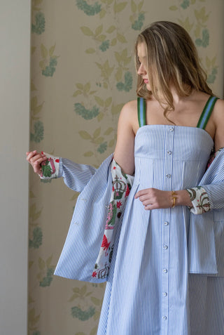 Constance Midi in Grapemist Stripe