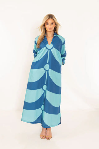 Charleston Dress in Blue Toddy